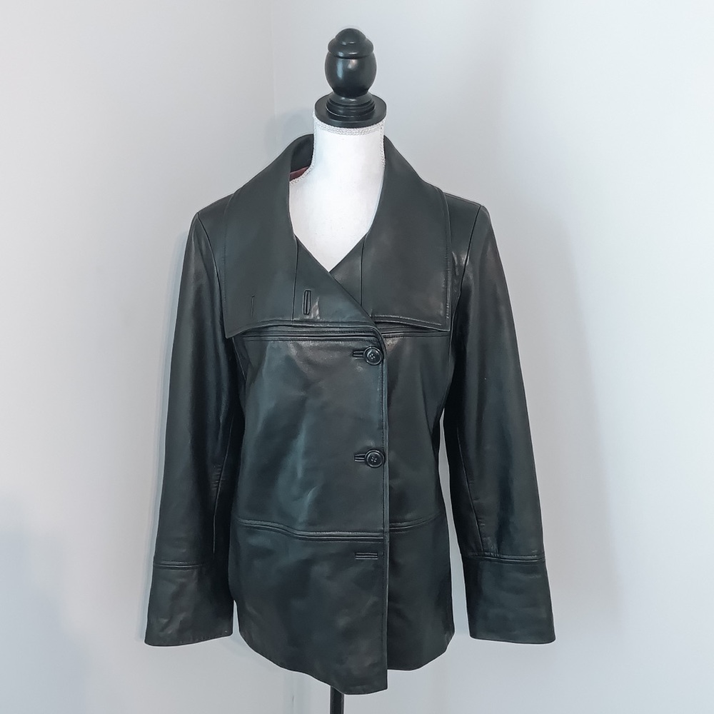 Cole Haan Genuine Leather Jacket Medium